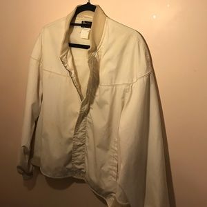 Cream colored jacket Designed by ‘Hi Gear’